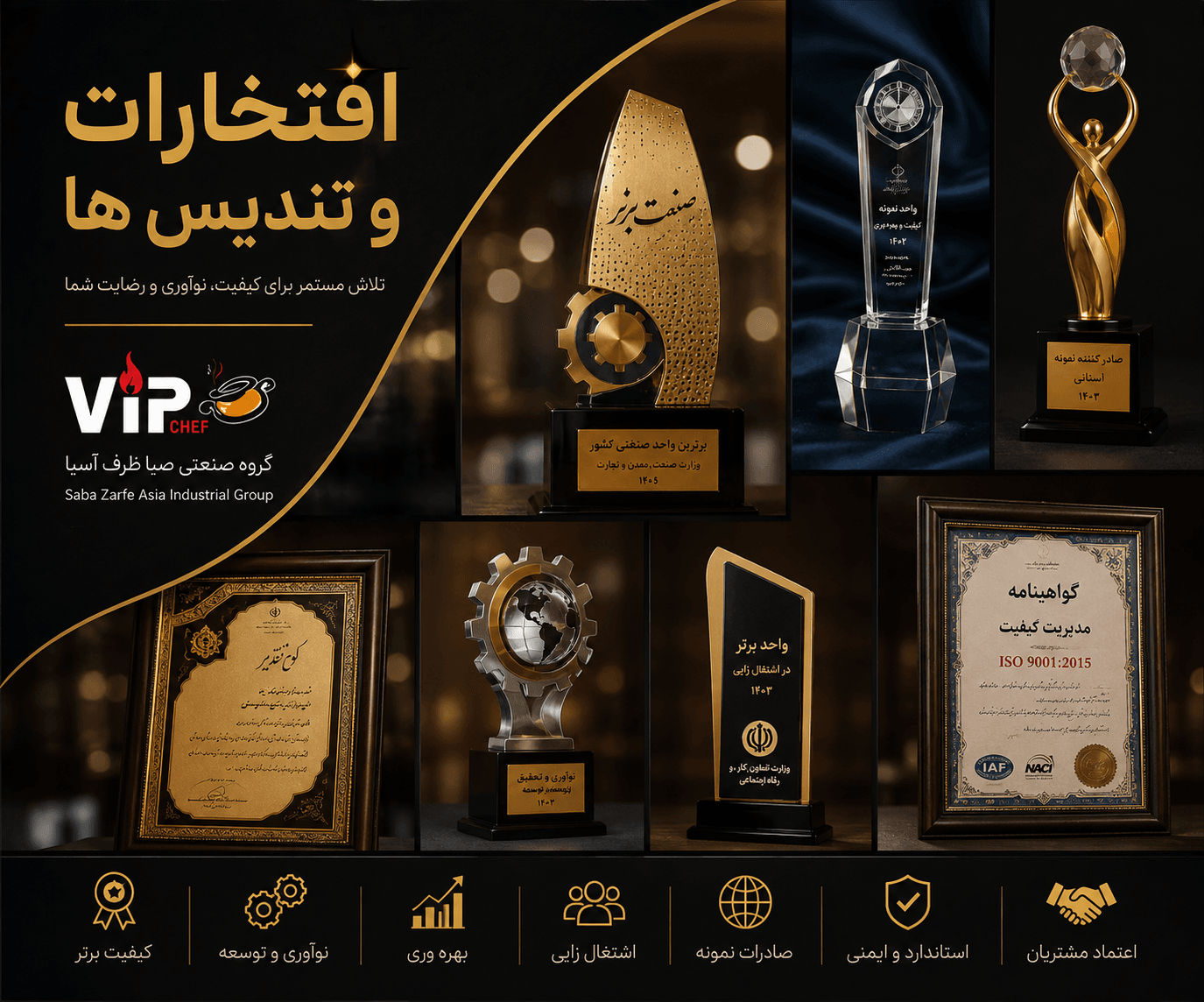 افتخارات و تندیس ها